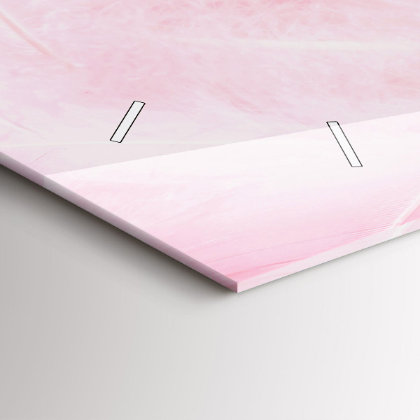 Ceas orizontale de perete din sticlă Abstracția penelor