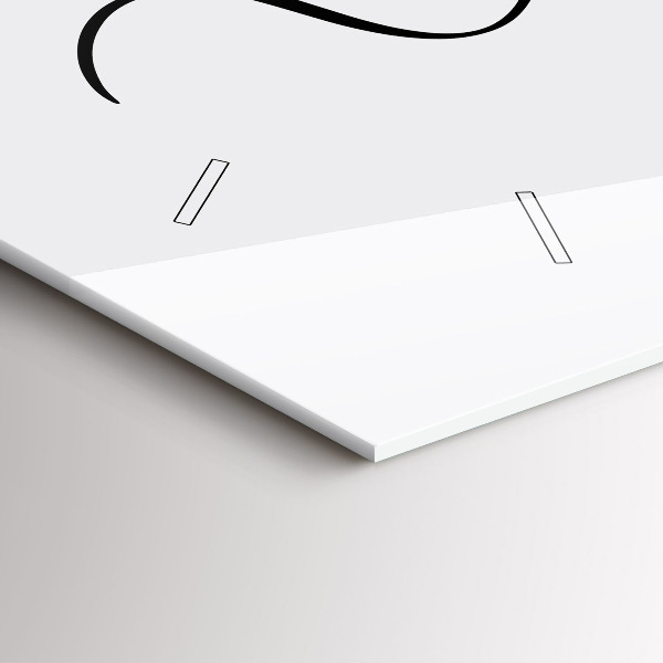 Ceas orizontale de perete din sticlă Inscripția amintirilor