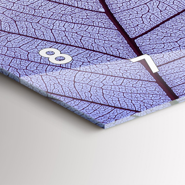 Ceas orizontale de perete din sticlă Natura pleacă