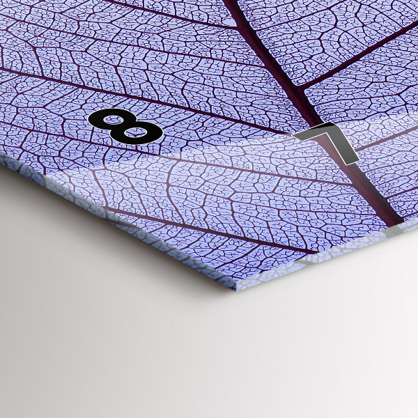 Ceas orizontale de perete din sticlă Natura pleacă