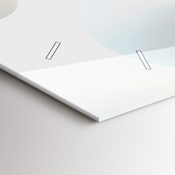 Ceas orizontale de perete din sticlă Mingi de abstracție