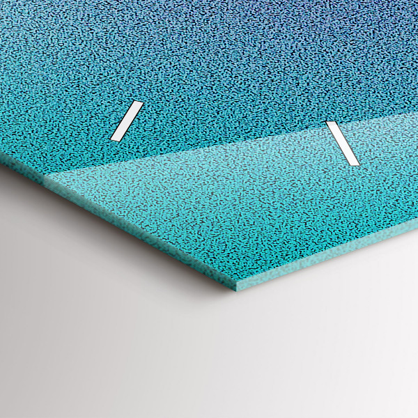 Ceas orizontale de perete din sticlă Model de gradient