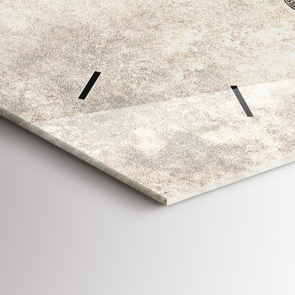 Ceas orizontale de perete din sticlă Harta lumii ziar