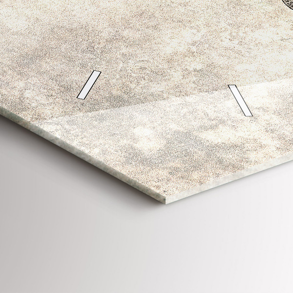 Ceas orizontale de perete din sticlă Harta lumii ziar