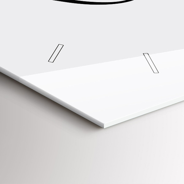 Ceas orizontale de perete din sticlă Inscripție de călătorie