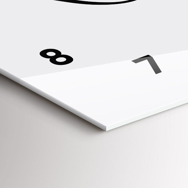 Ceas orizontale de perete din sticlă Inscripție de călătorie