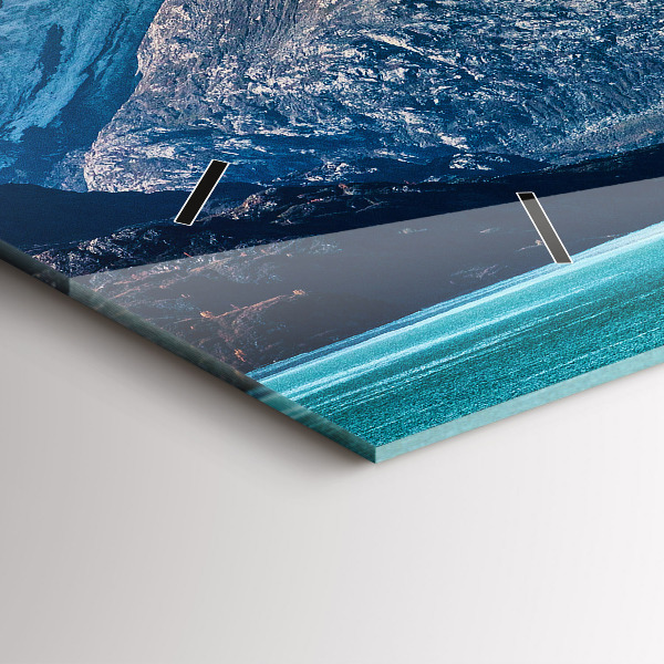 Ceas orizontale de perete din sticlă Balena de apă