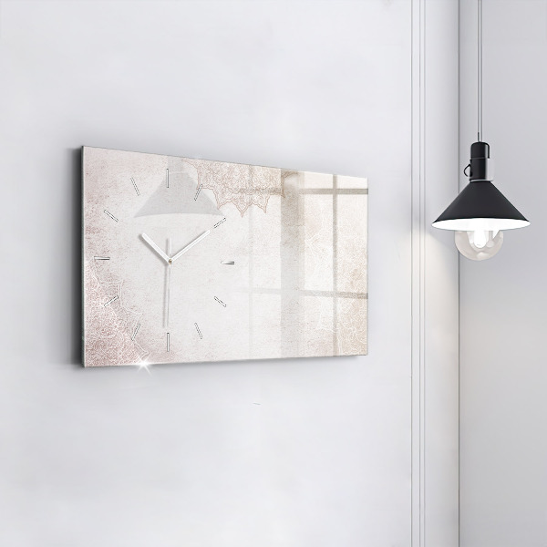 Ceas orizontale de perete din sticlă Model decorativ