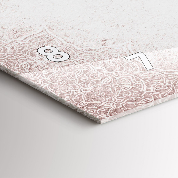 Ceas orizontale de perete din sticlă Model decorativ