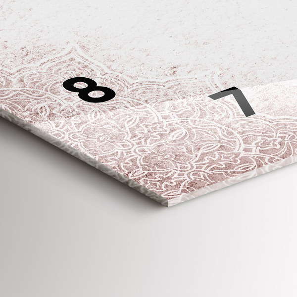 Ceas orizontale de perete din sticlă Model decorativ