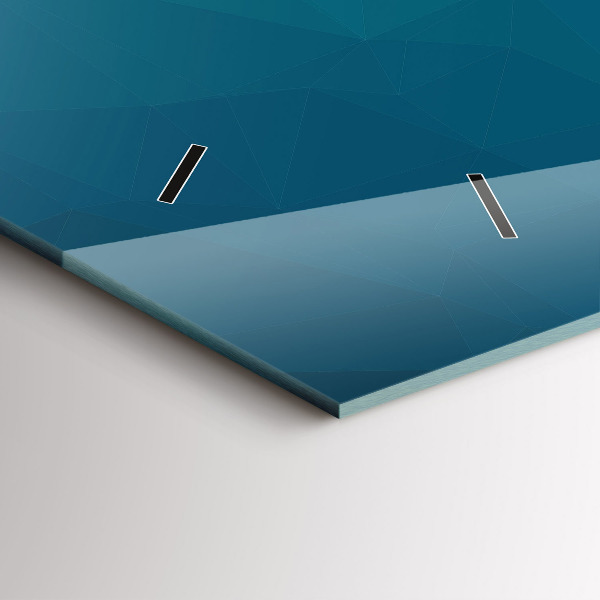 Ceas orizontale de perete din sticlă Abstracția nautică