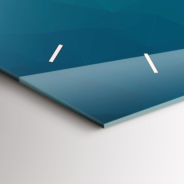 Ceas orizontale de perete din sticlă Abstracția nautică