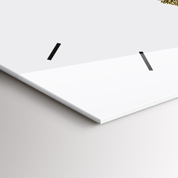 Ceas orizontale de perete din sticlă Harta lumii