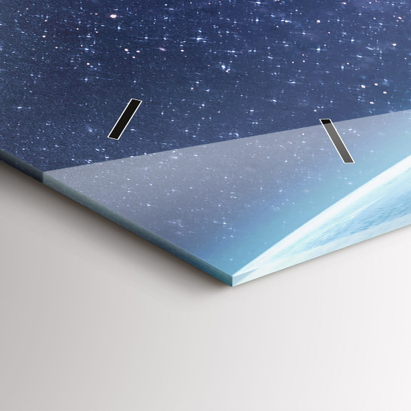 Ceas orizontale de perete din sticlă Astronaut