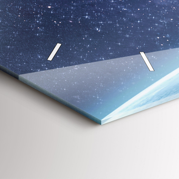 Ceas orizontale de perete din sticlă Astronaut