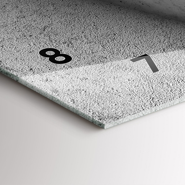 Ceas orizontale de perete din sticlă Triunghiuri abstracte