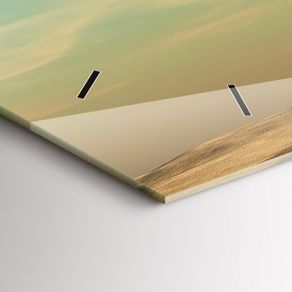 Ceas orizontale de perete din sticlă Elefant într-un copac