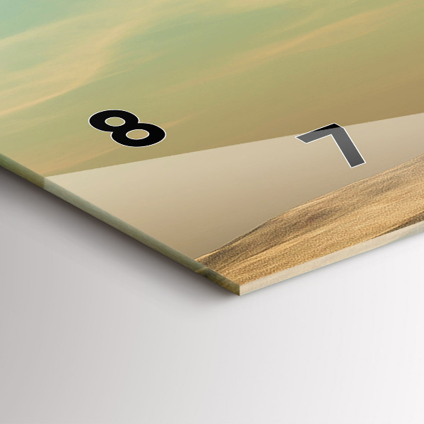 Ceas orizontale de perete din sticlă Elefant într-un copac