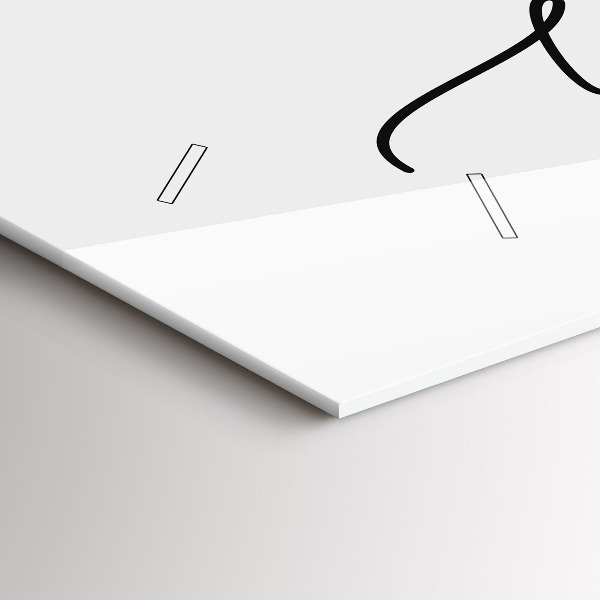 Ceas orizontale de perete din sticlă Inscripția fii tu însuți