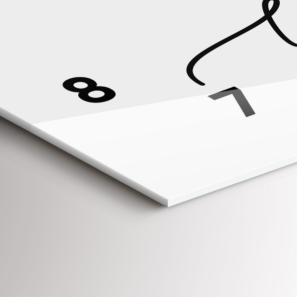 Ceas orizontale de perete din sticlă Inscripția fii tu însuți