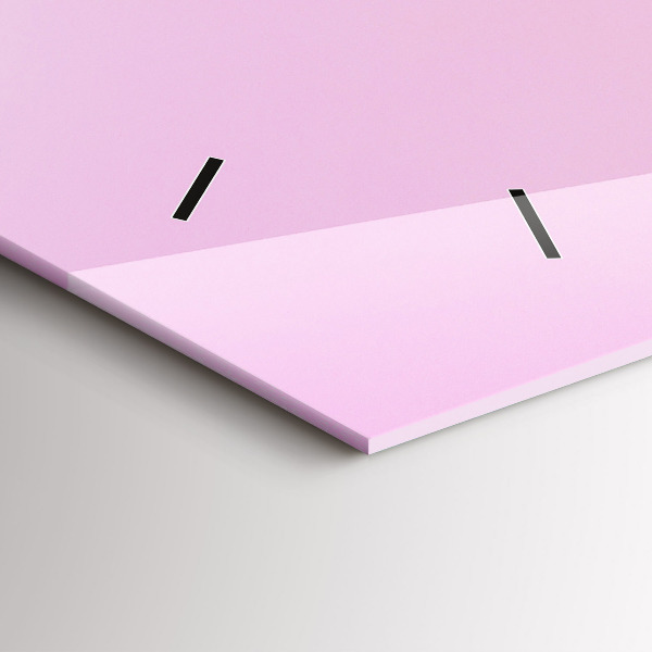 Ceas orizontale de perete din sticlă Inimă făcută din flori