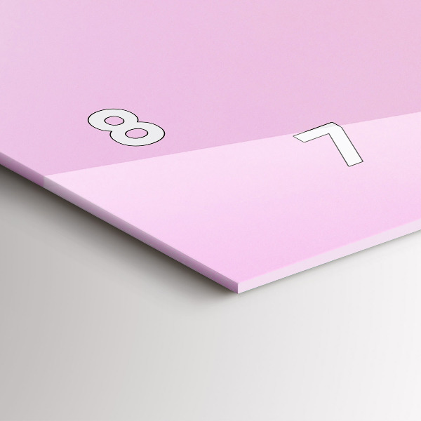 Ceas orizontale de perete din sticlă Inimă făcută din flori