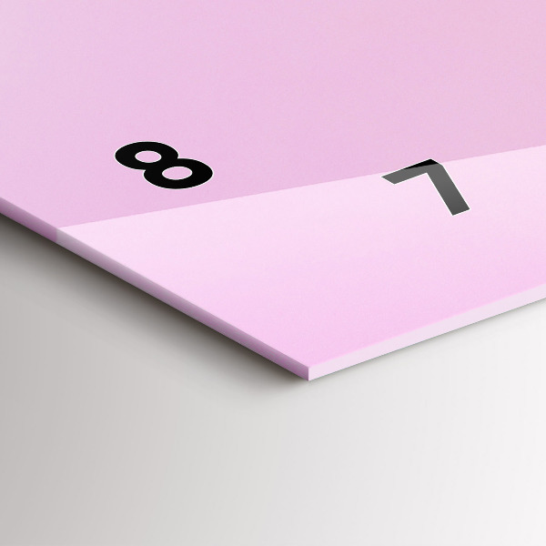 Ceas orizontale de perete din sticlă Inimă făcută din flori