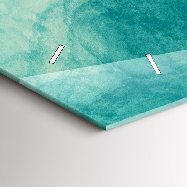 Ceas orizontale de perete din sticlă Abstracția adâncimii