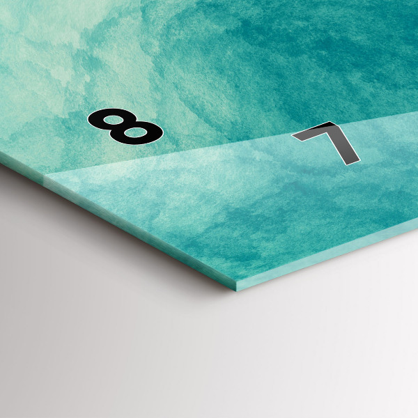 Ceas orizontale de perete din sticlă Abstracția adâncimii