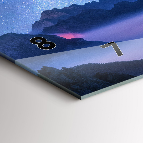 Ceas orizontale de perete din sticlă Calea lactee