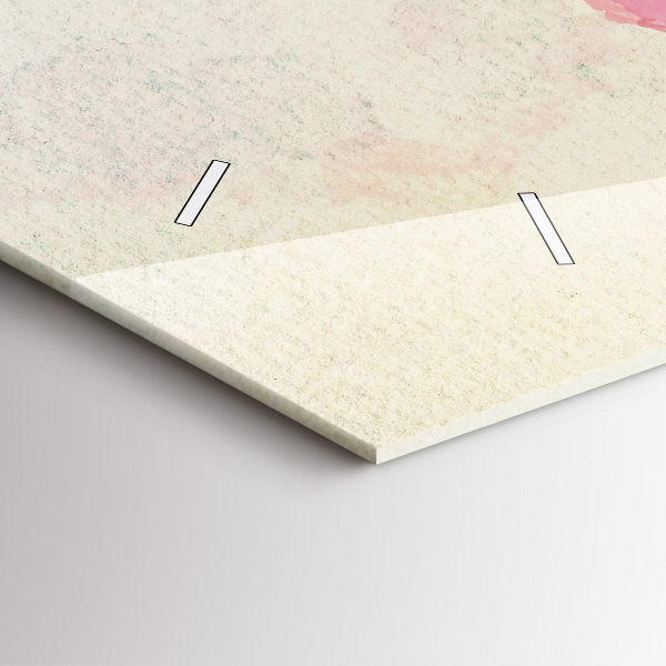 Ceas orizontale de perete din sticlă Harta lumii acuarela