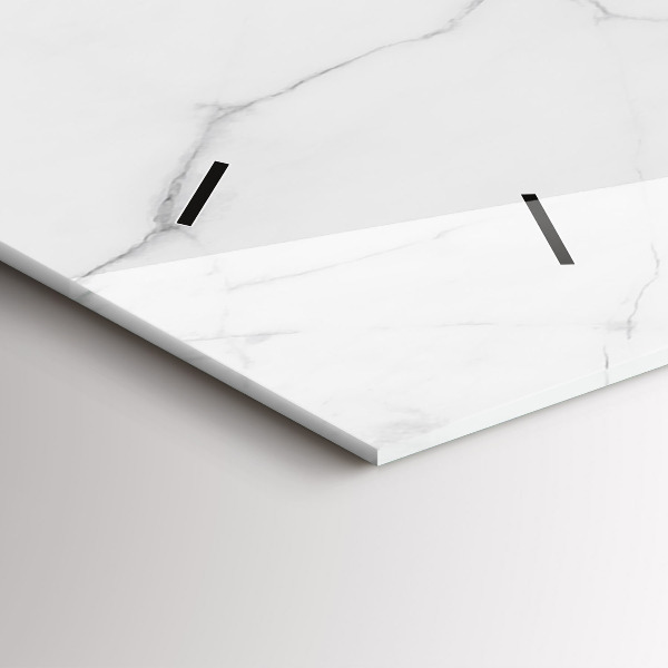 Ceas orizontale de perete din sticlă Marmură decorativă