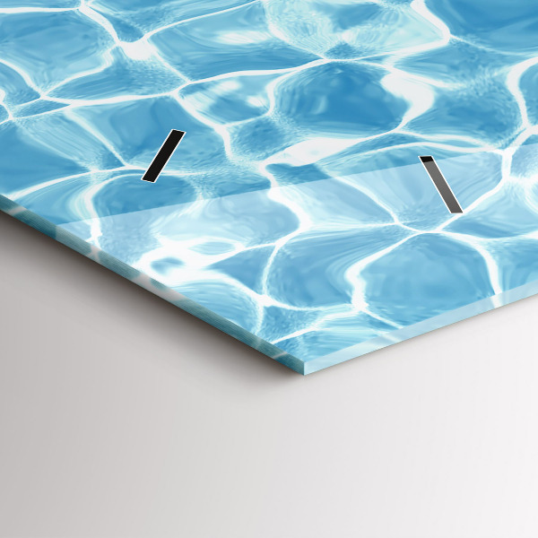 Ceas orizontale de perete din sticlă Păpădie flamingo