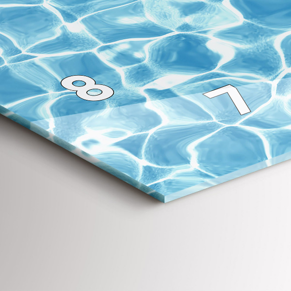 Ceas orizontale de perete din sticlă Păpădie flamingo