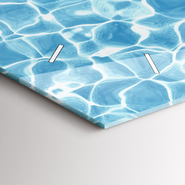 Ceas orizontale de perete din sticlă Păpădie flamingo