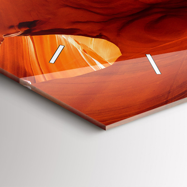 Ceas orizontale de perete din sticlă Canion