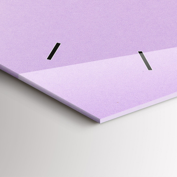 Ceas orizontale de perete din sticlă Model pastel