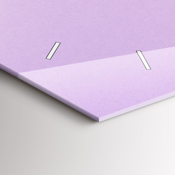 Ceas orizontale de perete din sticlă Model pastel