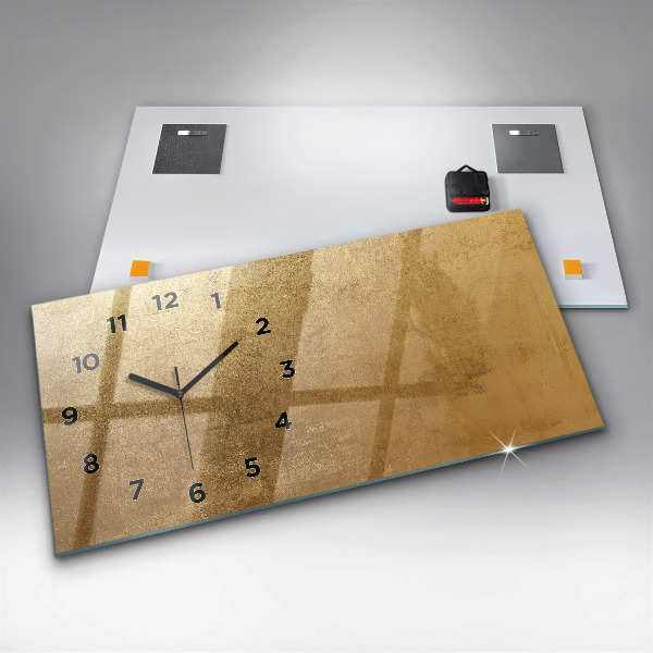 Ceas orizontale de perete din sticlă Panza decorativa