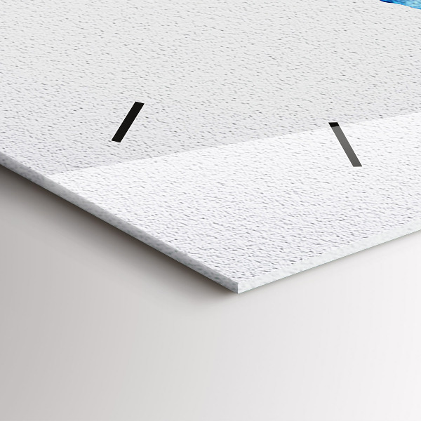 Ceas orizontale de perete din sticlă Harta lumii acuarela