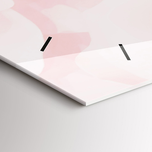 Ceas orizontale de perete din sticlă Trandafiri înfloriți