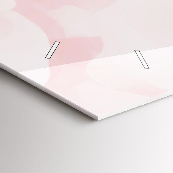 Ceas orizontale de perete din sticlă Trandafiri înfloriți