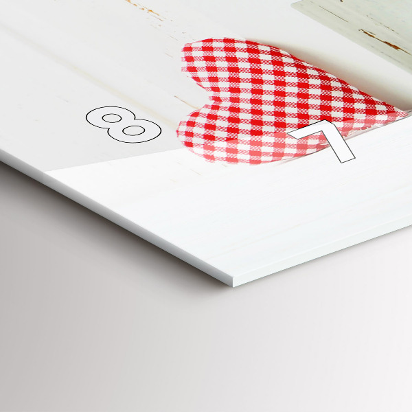 Ceas orizontale de perete din sticlă Inscripția casei