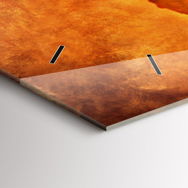 Ceas orizontale de perete din sticlă Harta mare a lumii