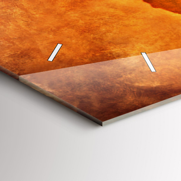 Ceas orizontale de perete din sticlă Harta mare a lumii