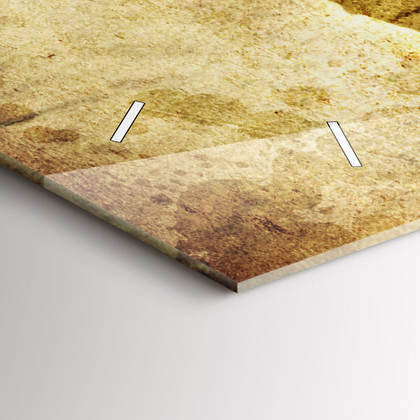 Ceas orizontale de perete din sticlă Harta lumii vechi