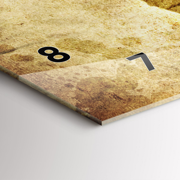 Ceas orizontale de perete din sticlă Harta lumii vechi