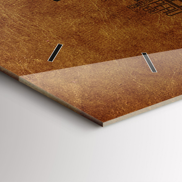 Ceas orizontale de perete din sticlă Harta cu numele țărilor