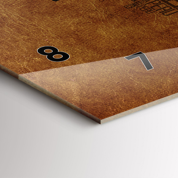 Ceas orizontale de perete din sticlă Harta cu numele țărilor