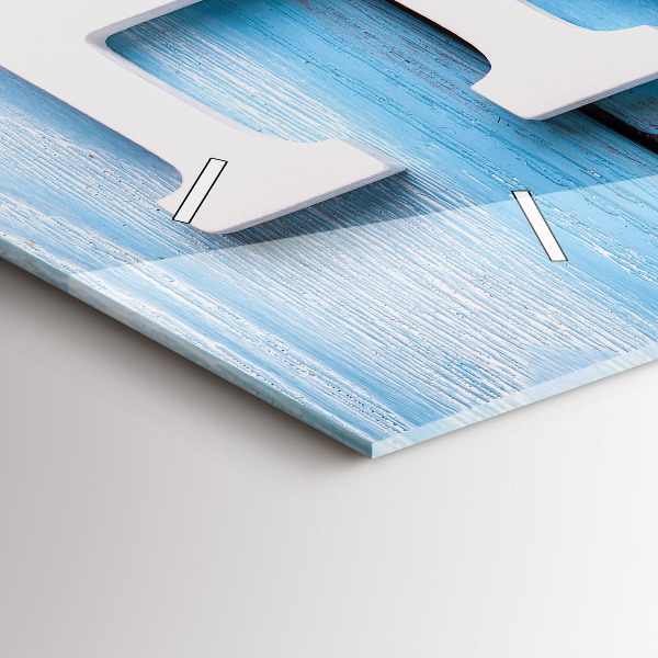 Ceas orizontale de perete din sticlă Inscripția casei